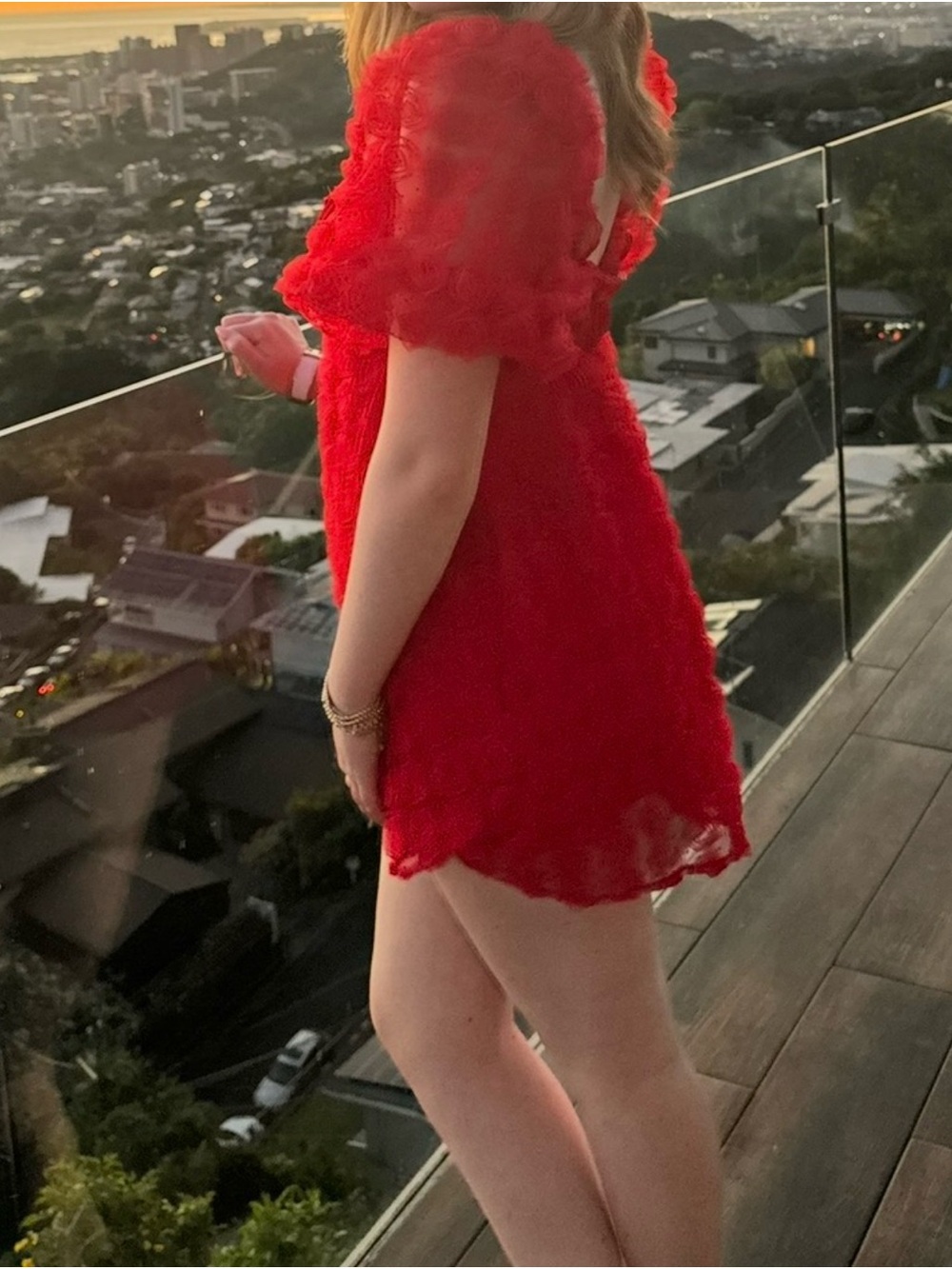 For Love & Lemons Red Mini Dress
